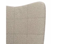 Hot Poltrona | Cadeira de Sala | Cadeira Relaxante Cinzento-claro 61x78x98 cm tecido SHL722429 Cinzento claro