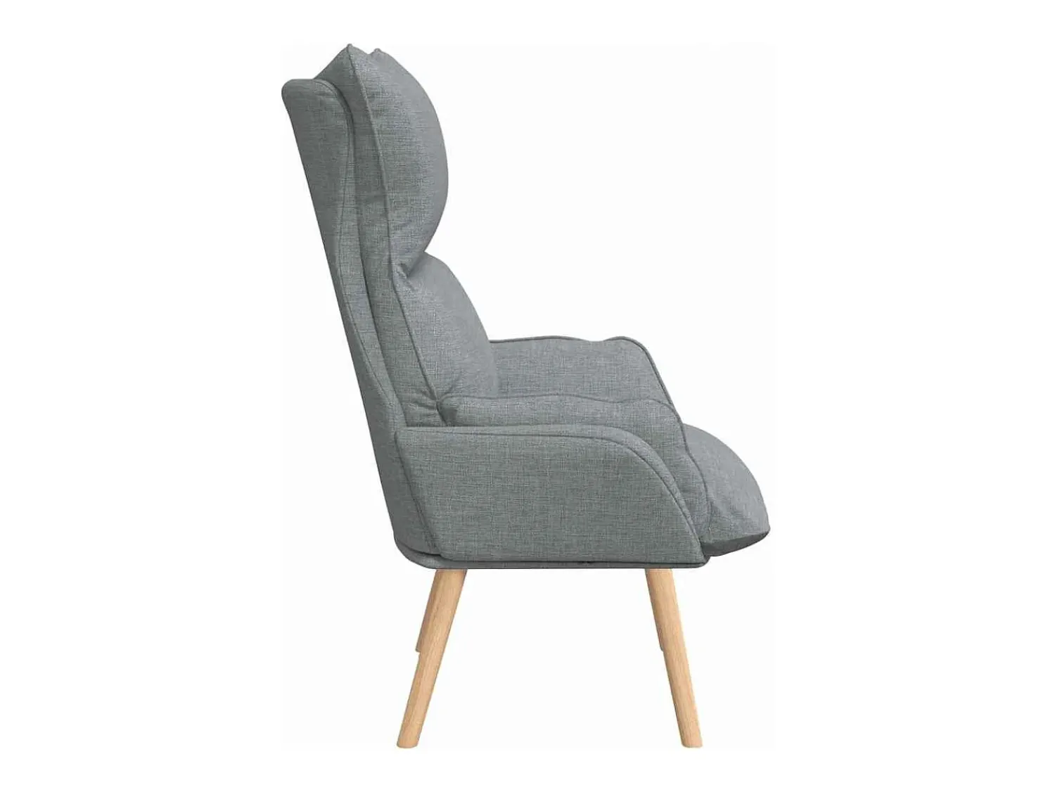 Clearance Poltrona | Cadeira de Sala | Cadeira Relaxante Cinzento-claro 69x74x93 cm tecido SHL540806 Cinzento claro