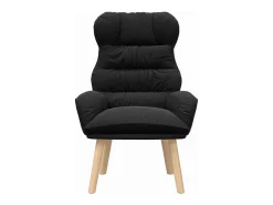 Poltrona| Poltrona | Cadeira de Sala | Cadeira Relaxante 69x74x93 cm tecido SHL511294 Preto