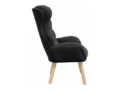 Poltrona| Poltrona | Cadeira de Sala | Cadeira Relaxante 69x74x93 cm tecido SHL511294 Preto