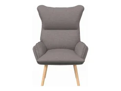 Outlet Poltrona | Cadeira de Sala | Cadeira Relaxante Cinzento-acastanhado 69x74x93 cm tecido SHL483140 Taupe