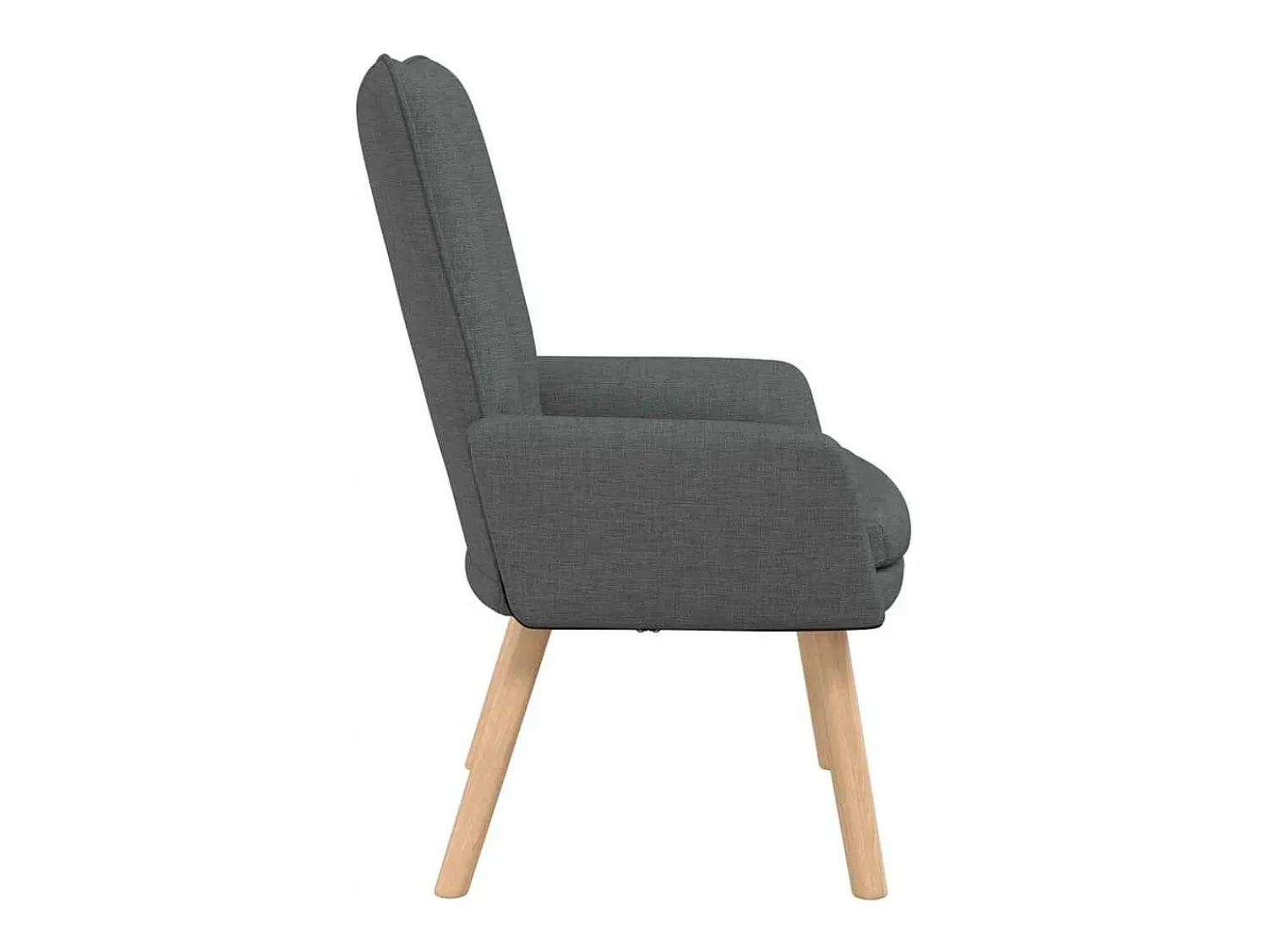 Poltrona| Poltrona | Cadeira de Sala | Cadeira Relaxante Cinzento escuro 63x67x94 cm tecido SHL749552 Cinza antracite