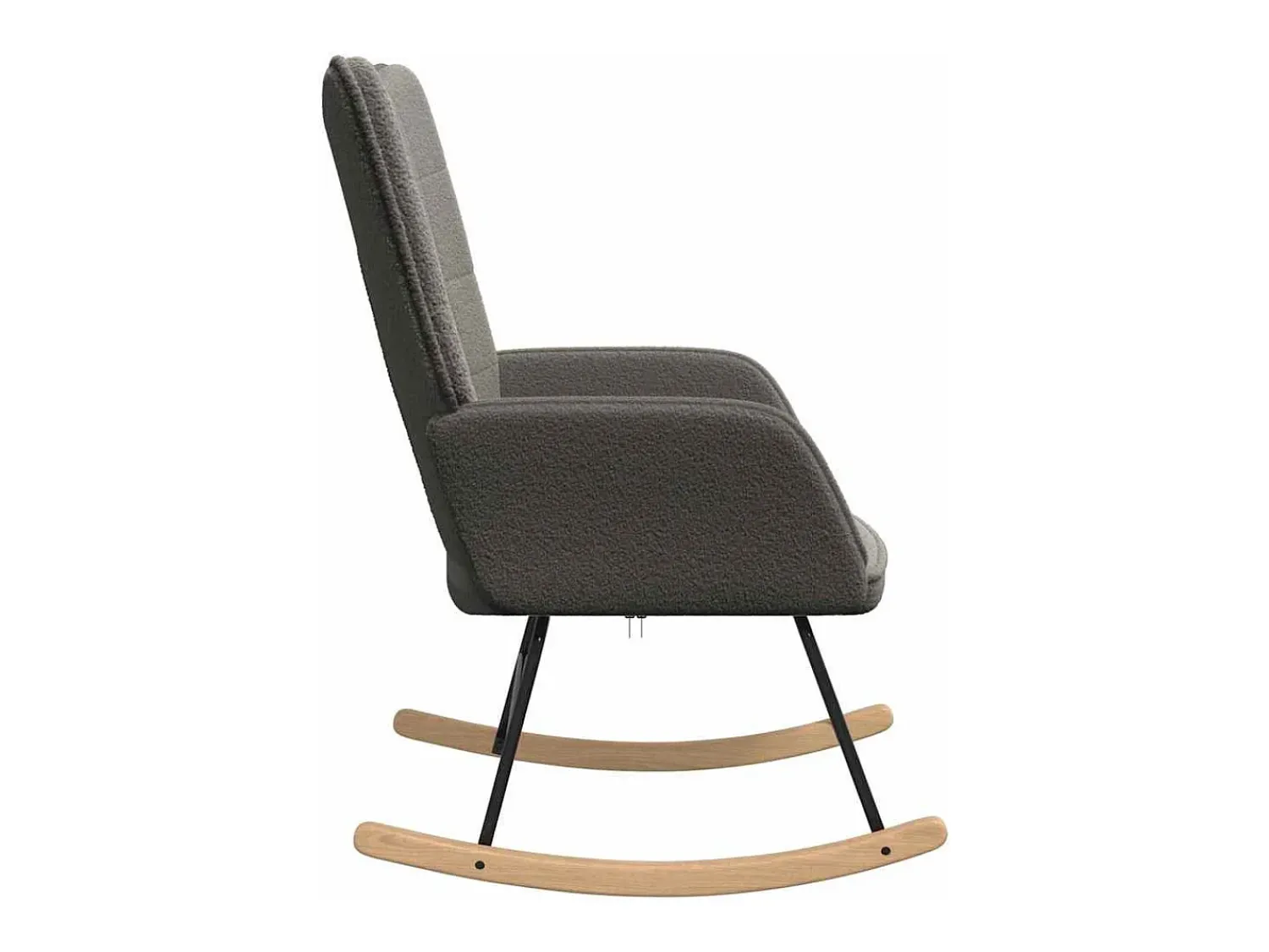 Poltrona| Poltrona | Cadeira de Sala | Cadeira Relaxante Cinzento escuro 61x78x98 cm tecido SHL34748 Cinza antracite