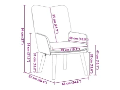 Poltrona| Poltrona | Cadeira de Sala | Cadeira Relaxante Cinzento-claro 63x67x94 cm tecido SHL861480 Cinzento claro