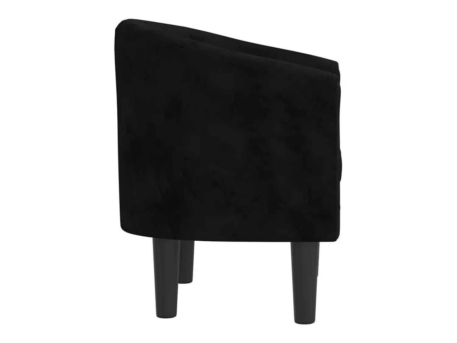 Poltrona| Poltrona | Cadeira Relax | Poltrona Confortável para Sala veludo SHL877136 Preto