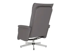 Poltrona* Poltrona | Cadeira Relax | Cadeira reclinável com apoio de pés couro artificial SHL659089 Cinzento