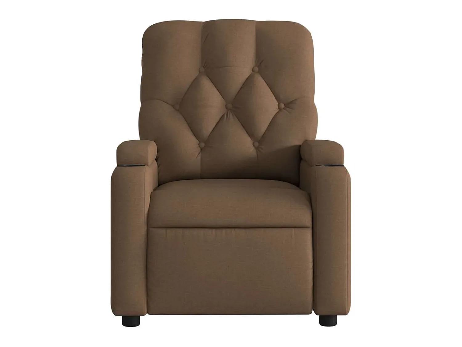 Best Poltrona | Cadeira Relax | Cadeira reclinável tecido SHL836991 Castanho