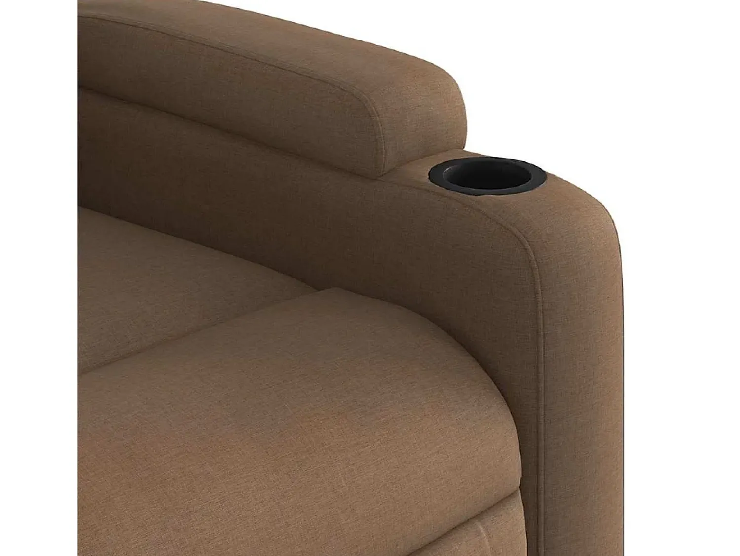 Best Poltrona | Cadeira Relax | Cadeira reclinável tecido SHL836991 Castanho