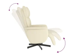 Poltrona | Cadeira Relax | Cadeira reclinável com apoio de pés couro artificial cor SHL822435^ Poltrona