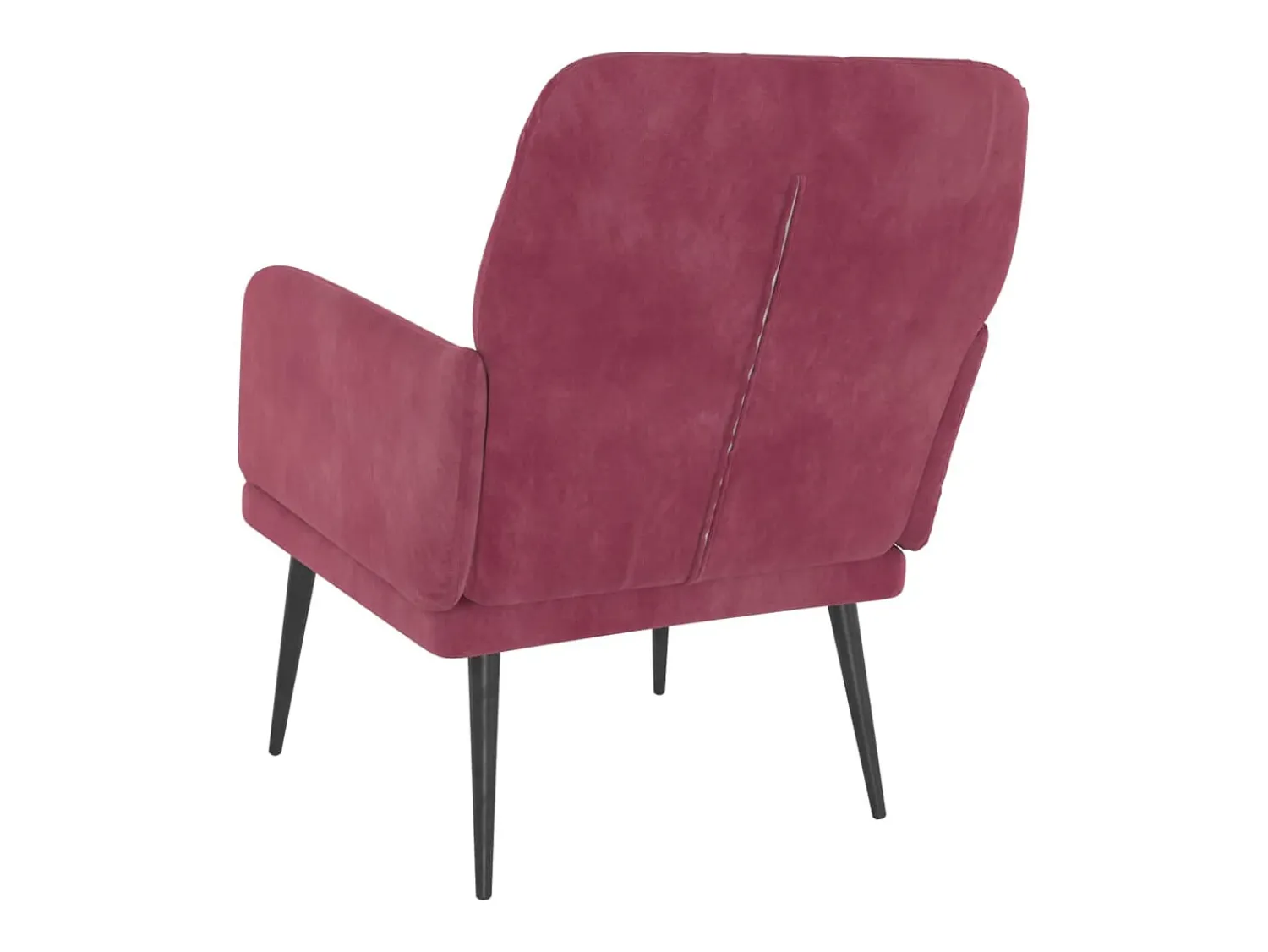 Discount Poltrona | Cadeira Relax com apoio de braços 62x79x79 cm veludo tinto SHL254235 Vermelho