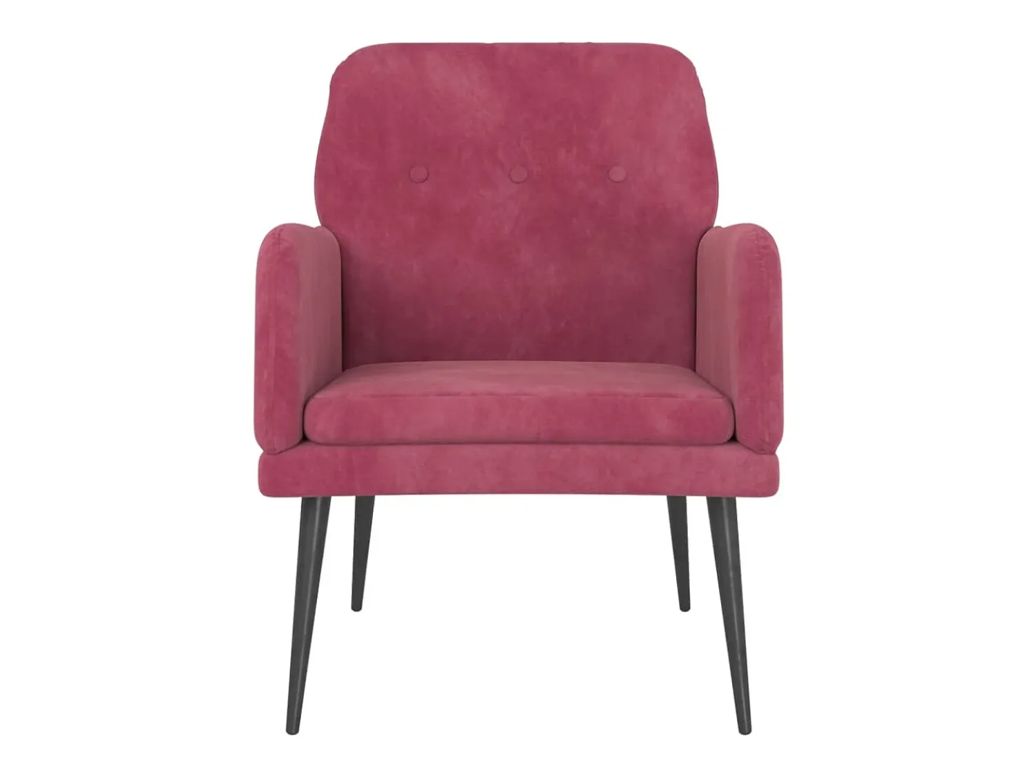 Discount Poltrona | Cadeira Relax com apoio de braços 62x79x79 cm veludo tinto SHL254235 Vermelho