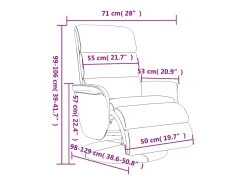 Poltrona| Poltrona | Cadeira Relax | Cadeira reclinável com apoio de pés couro artificial SHL281163 Preto