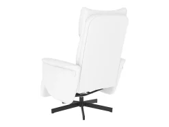 Poltrona| Poltrona | Cadeira Relax | Cadeira reclinável com apoio de pés couro artificial SHL639947 Branco