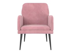 Outlet Poltrona | Cadeira Relax com apoio de braços 62x79x79 cm veludo SHL44882 Rosa