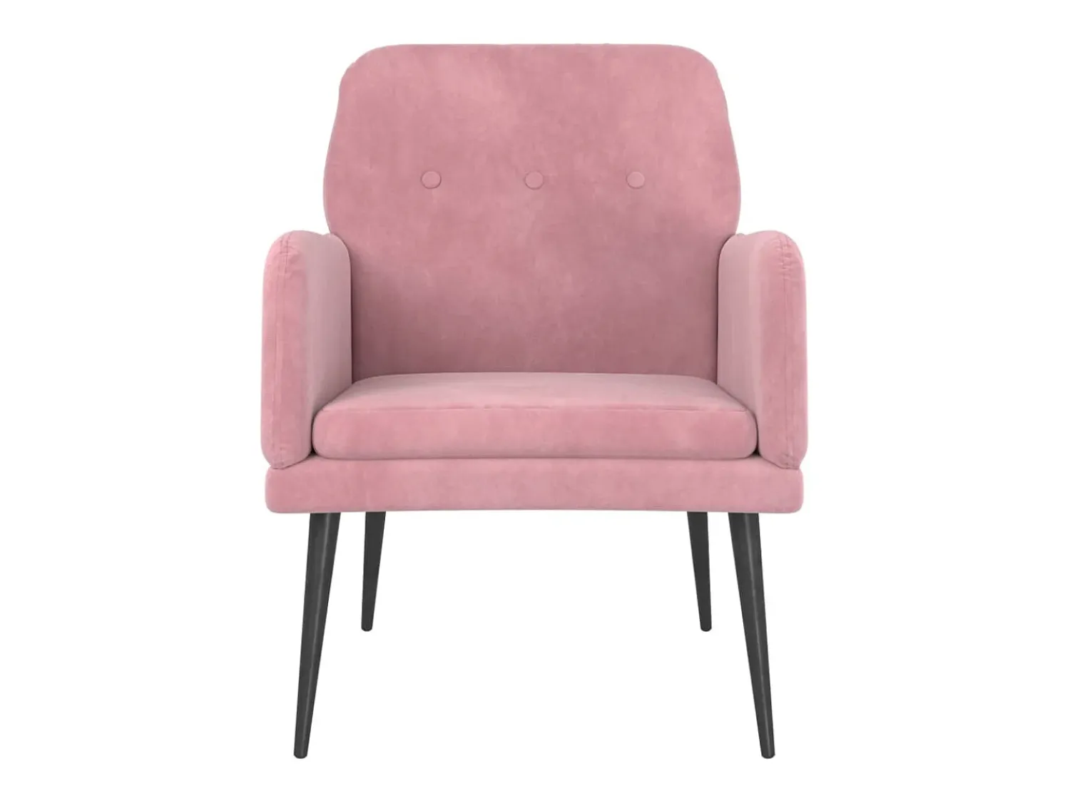 Outlet Poltrona | Cadeira Relax com apoio de braços 62x79x79 cm veludo SHL44882 Rosa