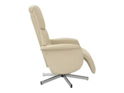 Poltrona* Poltrona | Cadeira Relax | Cadeira reclinável com apoio de pés tecido SHL650418 Creme
