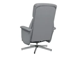 Poltrona| Poltrona | Cadeira Relax | Cadeira reclinável com apoio de pés tecido cinzento-claro SHL956556 Cinzento claro