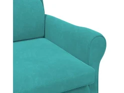 Poltrona | Cadeira Relax | Poltrona Confortável para Sala Turquesa 76x94x102 cm Veludo SHL134762^ Poltrona