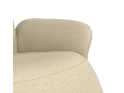 Poltrona* Poltrona | Cadeira Relax | Cadeira reclinável com apoio de pés tecido SHL624927 Creme