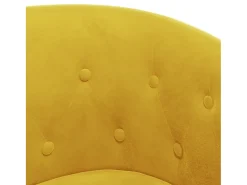 Online Poltrona | Cadeira Relax | Poltrona Confortável para Sala veludo SHL728291 Amarelo