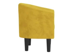 Online Poltrona | Cadeira Relax | Poltrona Confortável para Sala veludo SHL728291 Amarelo