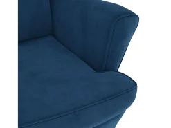 Sale Poltrona | Cadeira Relax | Poltrona Confortável para Sala veludo SHL678155 Azul