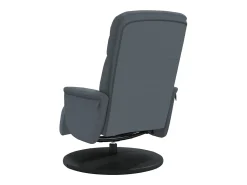 Poltrona | Cadeira Relax | Cadeirão reclinável com apoio de pés veludo cinzento-escuro SHL663110^ Poltrona