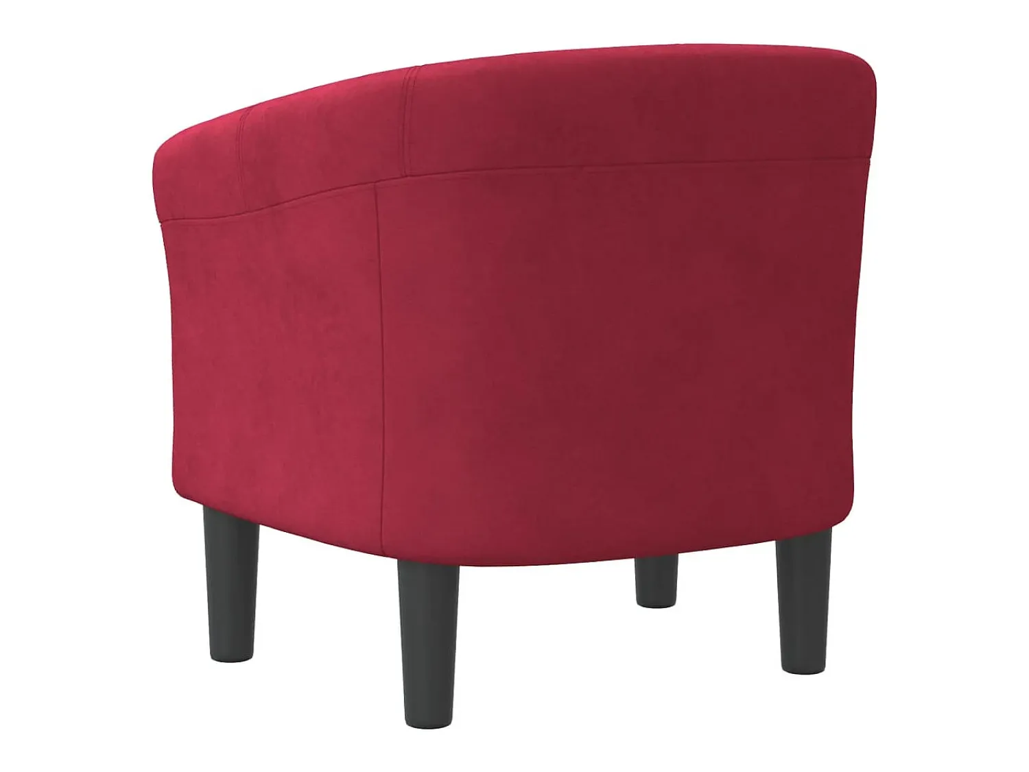 Poltrona| Poltrona | Cadeira Relax | Poltrona Confortável para Sala veludo tinto SHL183638 Vermelho