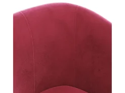 Poltrona| Poltrona | Cadeira Relax | Poltrona Confortável para Sala veludo tinto SHL183638 Vermelho