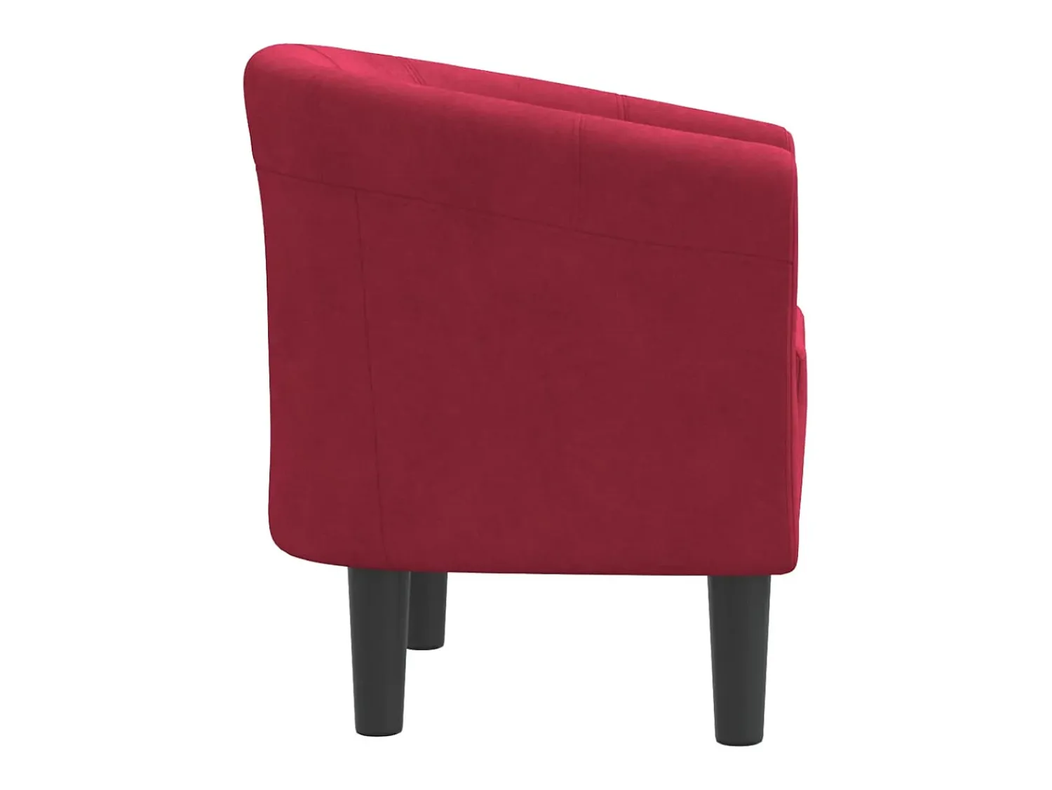 Poltrona| Poltrona | Cadeira Relax | Poltrona Confortável para Sala veludo tinto SHL183638 Vermelho