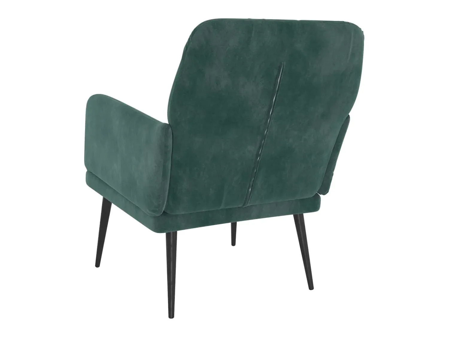 Poltrona| Poltrona | Cadeira Relax com apoio de braços 62x79x79 cm veludo verde-escuro SHL314074 Verde pinho