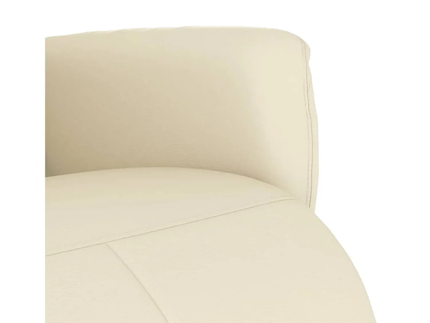Discount Poltrona | Cadeira Relax | Cadeira reclinável com apoio de pés couro artificial cor SHL535090 Creme