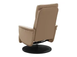 Poltrona | Cadeira Relax | Cadeira reclinável com apoio de pés couro artificial cappuccino SHL526446^ Poltrona