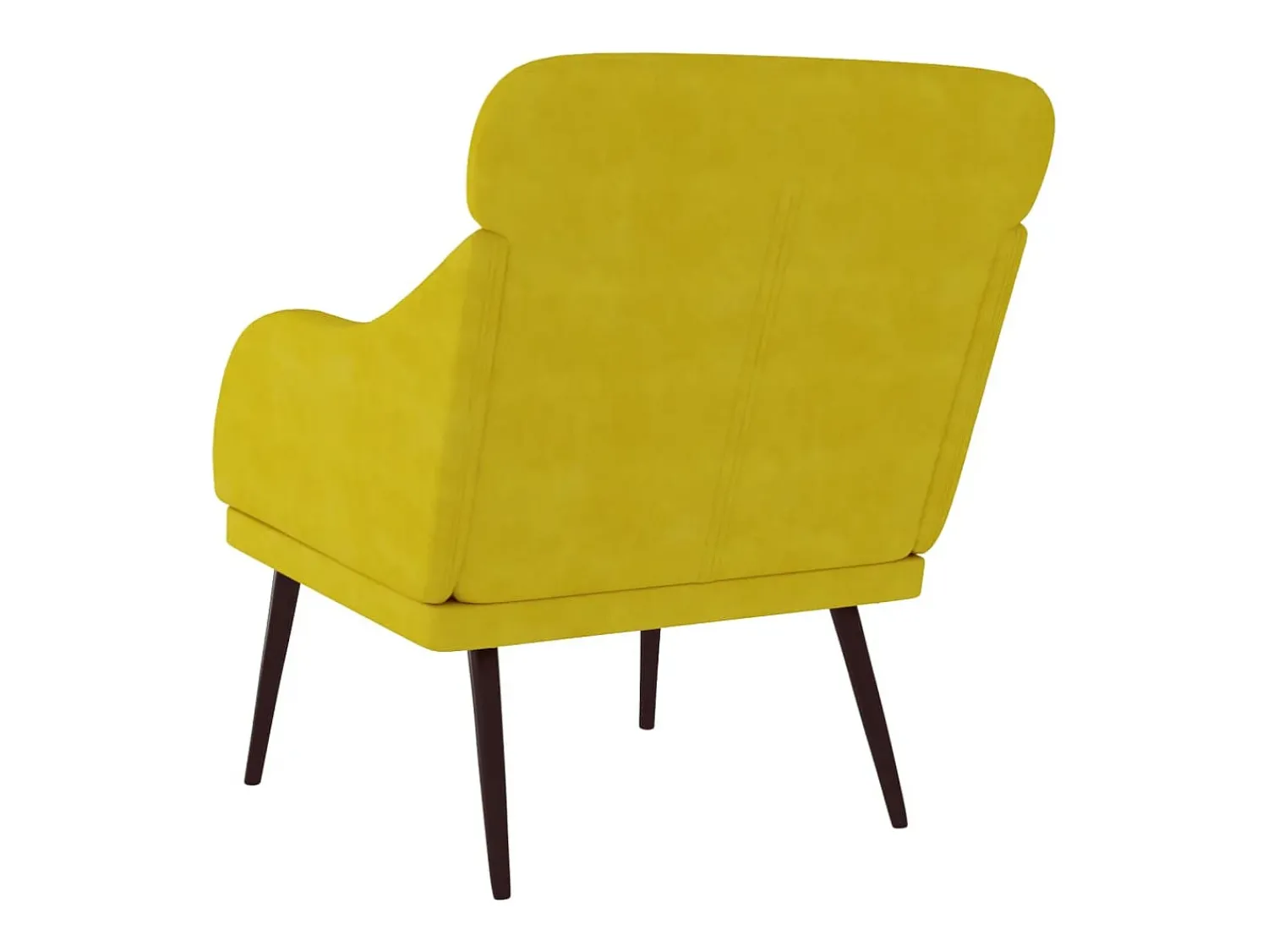 Discount Poltrona | Cadeira Relax com apoio de braços 63x76x80 cm veludo SHL795036 Amarelo