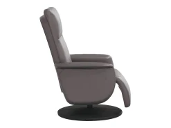 Clearance Poltrona | Cadeira Relax | Cadeira reclinável com apoio de pés couro artificial SHL352031 Cinzento