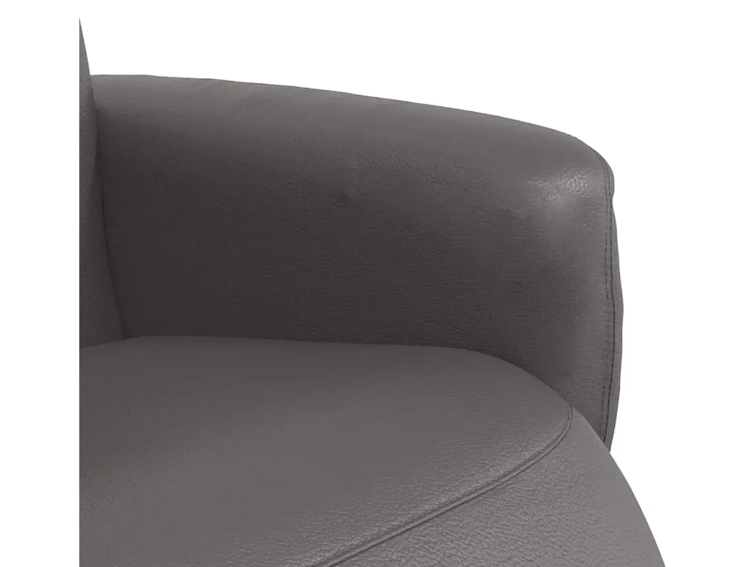Clearance Poltrona | Cadeira Relax | Cadeira reclinável com apoio de pés couro artificial SHL352031 Cinzento