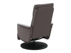 Clearance Poltrona | Cadeira Relax | Cadeira reclinável com apoio de pés couro artificial SHL352031 Cinzento