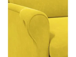 Poltrona| Poltrona | Cadeira Relax 76x94x102 cm Veludo SHL130717 Amarelo