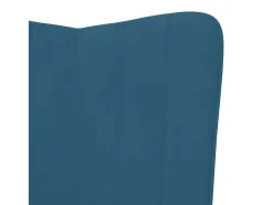 Online Poltrona | Cadeira Relax com banco veludo SHL753183 Azul