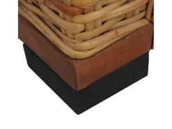 Poltrona| Poltrona | Cadeira Relax com almofadões em vime natural SHL508124 Castanho