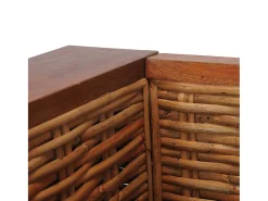Poltrona| Poltrona | Cadeira Relax com almofadões em vime natural SHL508124 Castanho
