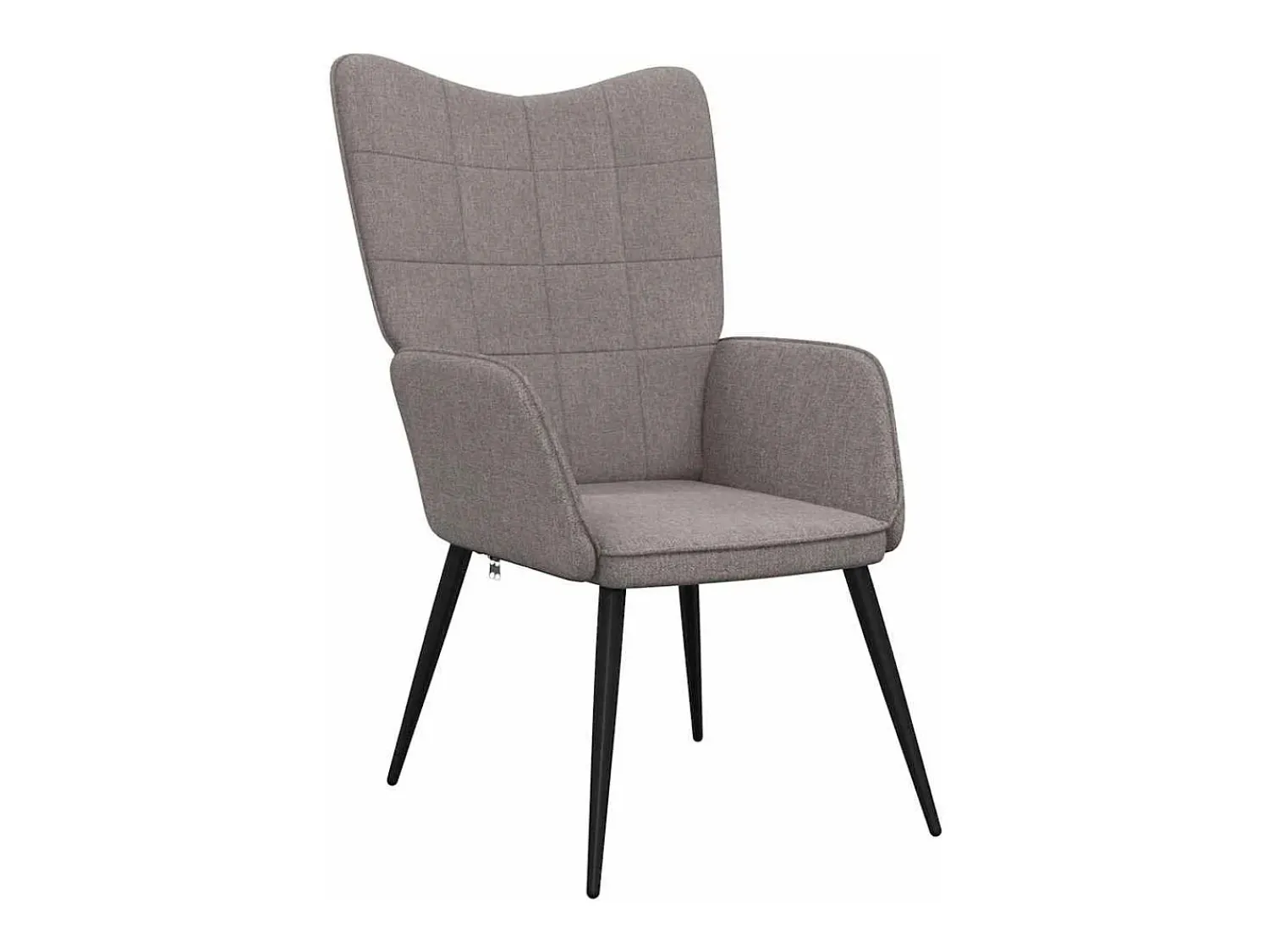 Poltrona | Cadeira Relax com banco tecido cinzento-acastanhado SHL412857^ Poltrona