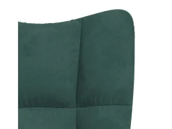 Poltrona* Poltrona | Cadeira Relax com banco veludo verde-escuro SHL445630 Verde pinho