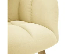 Poltrona* Poltrona | Cadeira Relax com banco p/ pés tecido cor SHL180529 Creme