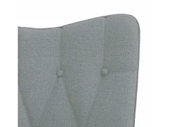 Poltrona | Cadeira Relax com banco tecido -claro SHL610419^ Poltrona