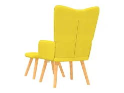 Online Poltrona | Cadeira Relax com banco tecido mostarda SHL523295 Amarelo