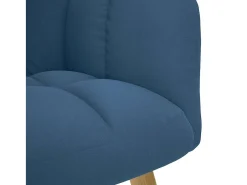 Poltrona| Poltrona | Cadeira Relax com banco p/ pés tecido SHL955408 Azul