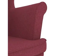 Discount Poltrona | Cadeira Relax com apoio de braços 74x84x100 cm tecido tinto SHL10114 Vermelho