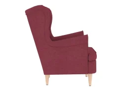 Discount Poltrona | Cadeira Relax com apoio de braços 74x84x100 cm tecido tinto SHL10114 Vermelho