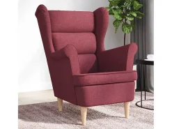 Discount Poltrona | Cadeira Relax com apoio de braços 74x84x100 cm tecido tinto SHL10114 Vermelho